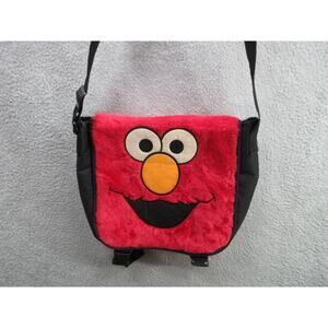 Elmo Sesame Street Fuzzy Red Computer / Messenger Bag